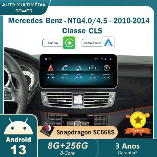 MERCEDES-BENZ - Classe CLS - Ecrã Touch Screen Android 14 - Apple CarPlay & Google Android Auto Wireless