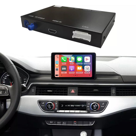 AUDI - Sistema MMI MIB 2 LOW (MHS2) & HIGH (MHI2) - Instalação Módulo Apple CarPlay & Google Android Auto Wireless