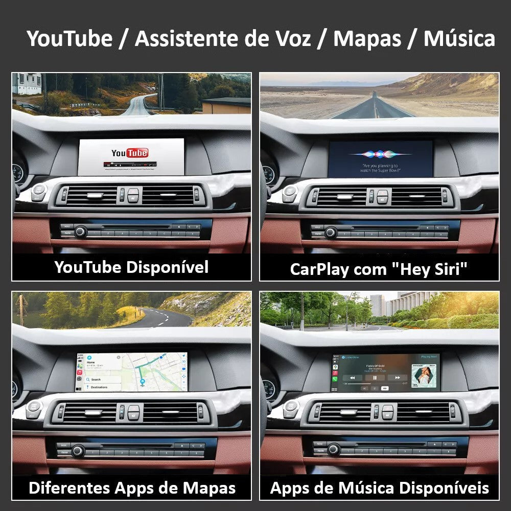 BMW - Sistema CIC - Instalação Módulo Apple CarPlay & Google Android Auto Wireless