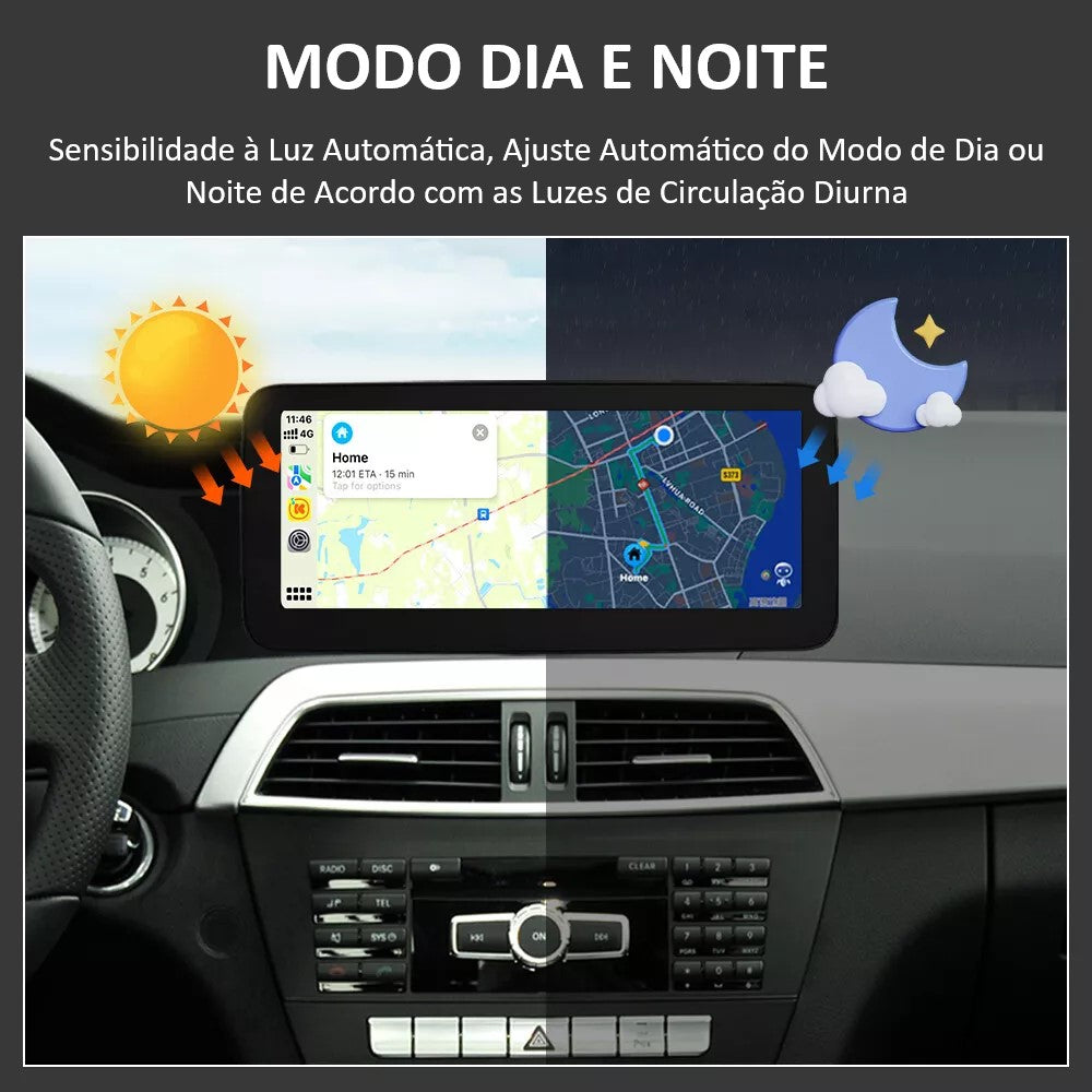 MERCEDES-BENZ - Classe G - Ecrã Touch Screen Android 15 - Apple CarPlay & Google Android Auto Wireless