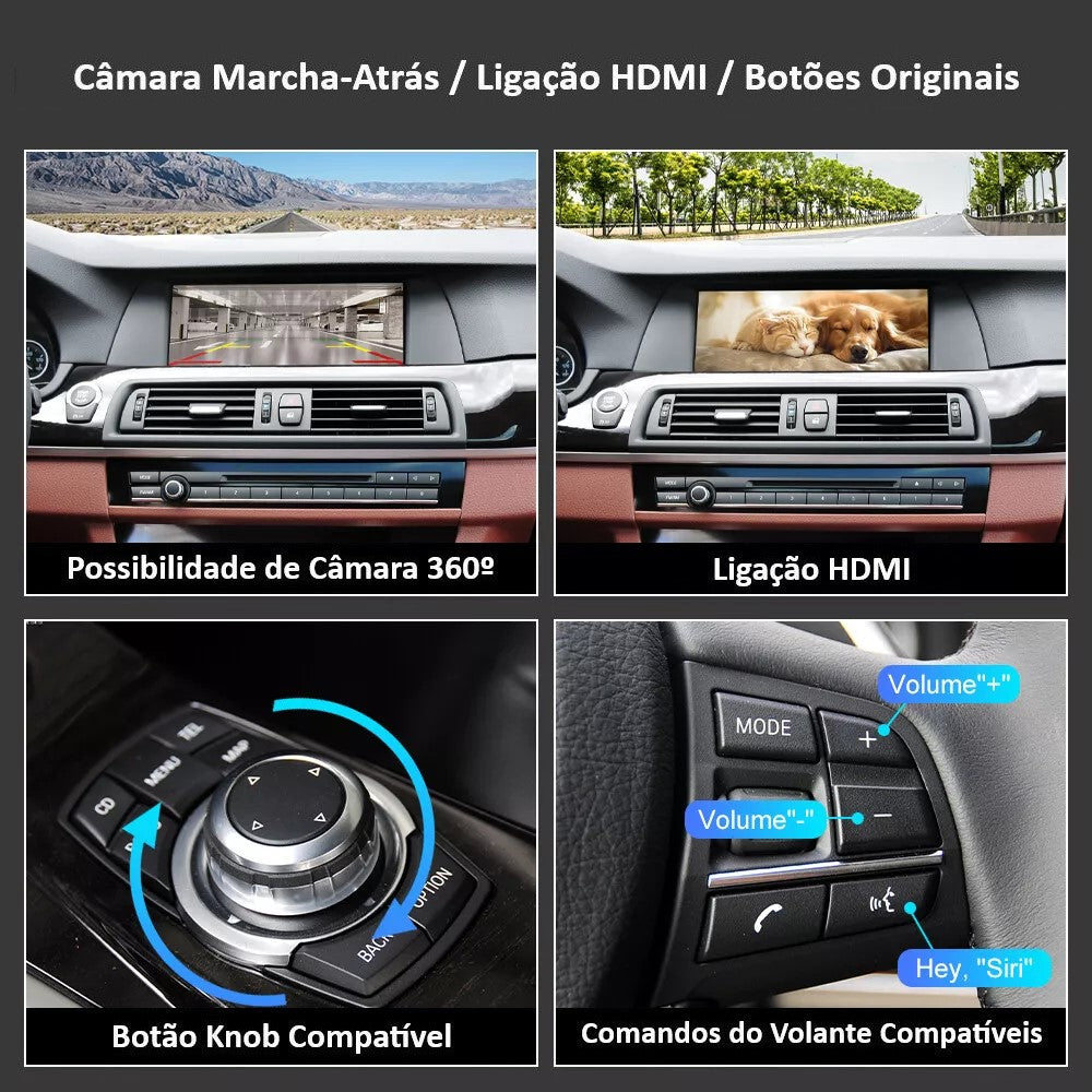 BMW - Sistema CIC - Instalação Módulo Apple CarPlay & Google Android Auto Wireless