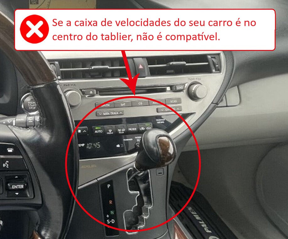 LEXUS - Sistema Premium Navigation c/ JOYSTICK ou PEQUENO TOUCHPAD - Instalação Função Apple CarPlay & Google Android Auto Wireless