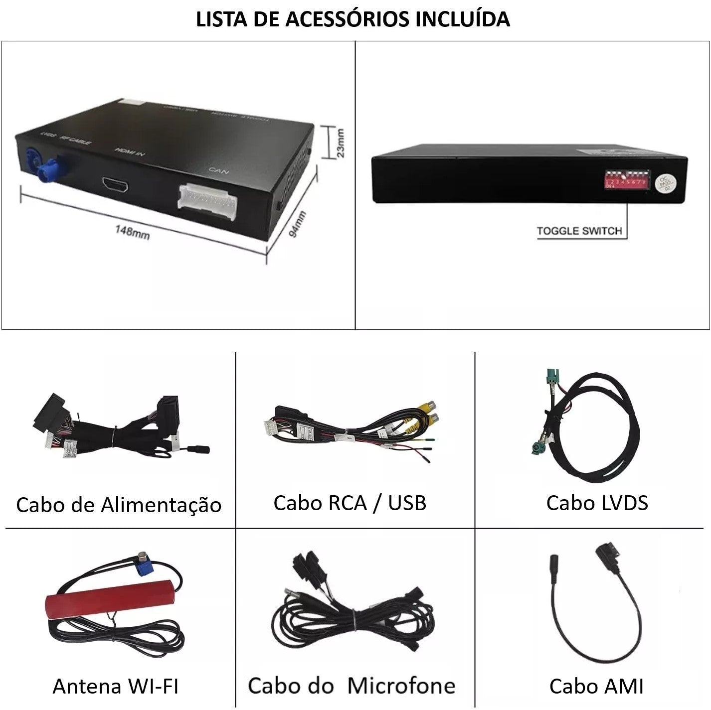 AUDI - Sistema MMI MIB 2 LOW (MHS2) & HIGH (MHI2) - Instalação Módulo Apple CarPlay & Google Android Auto Wireless