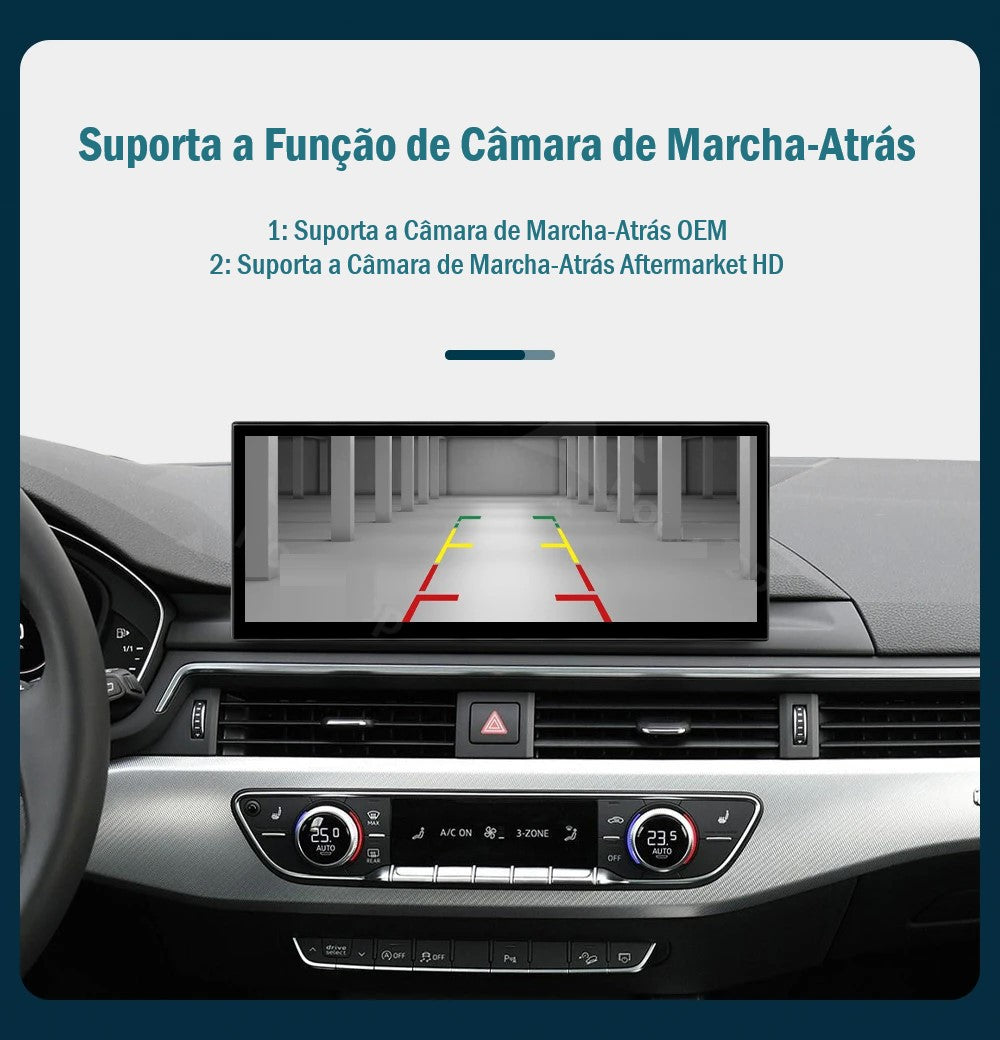 AUDI - A4 / A5 - MMI MIB 2 LOW (MHS2) & HIGH (MHI2) - Ecrã Touch Screen Android 14 - Apple CarPlay & Google Android Auto Wireless