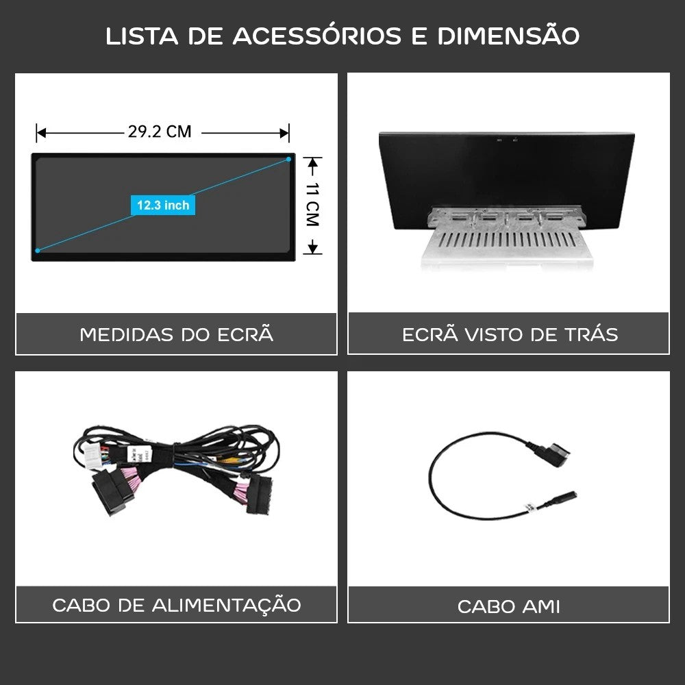 AUDI - A6 / A7 - MMI 3G PLUS (HN+) & RMC - Ecrã Touch Screen Android 14 - Apple CarPlay & Google Android Auto Wireless