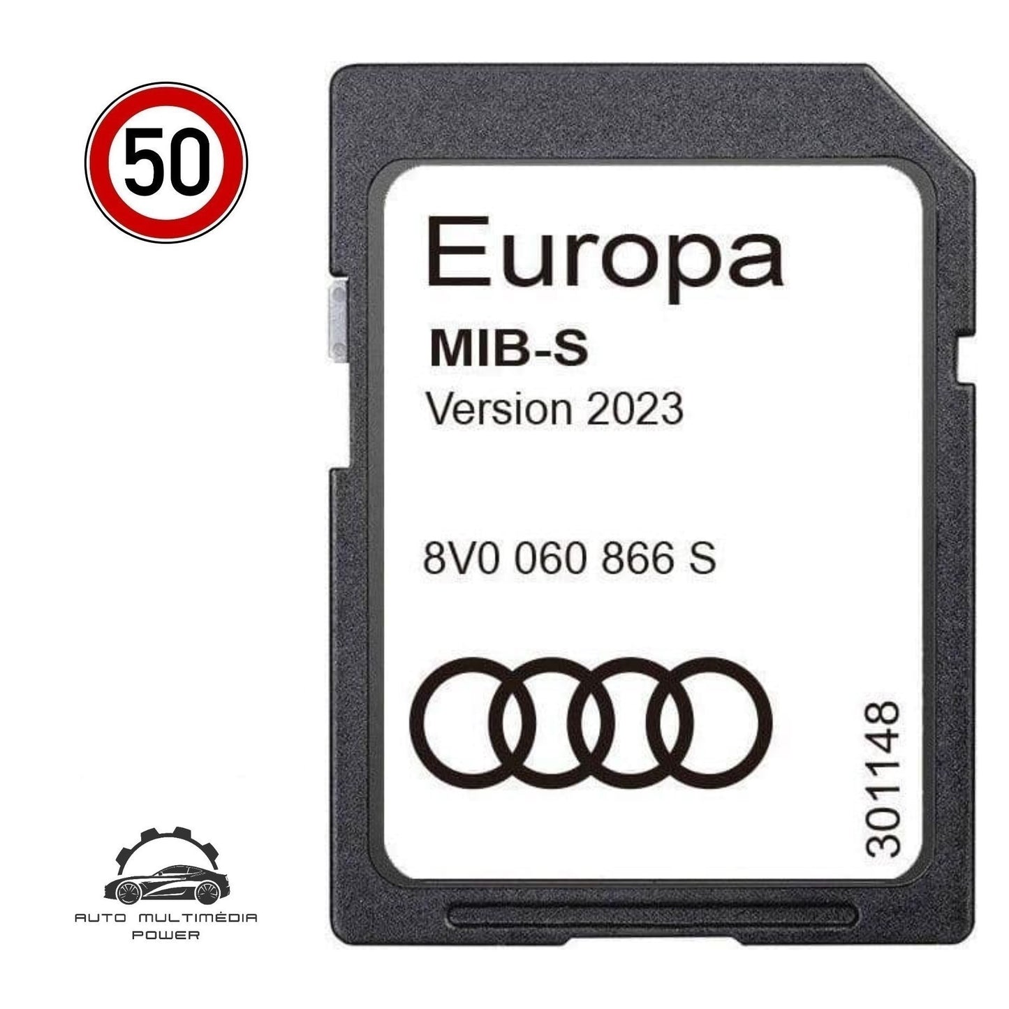 AUDI - Sistema MMI MIB-S MSTD - Cartão SD Atualização Software + Mapas GPS Nav v2024