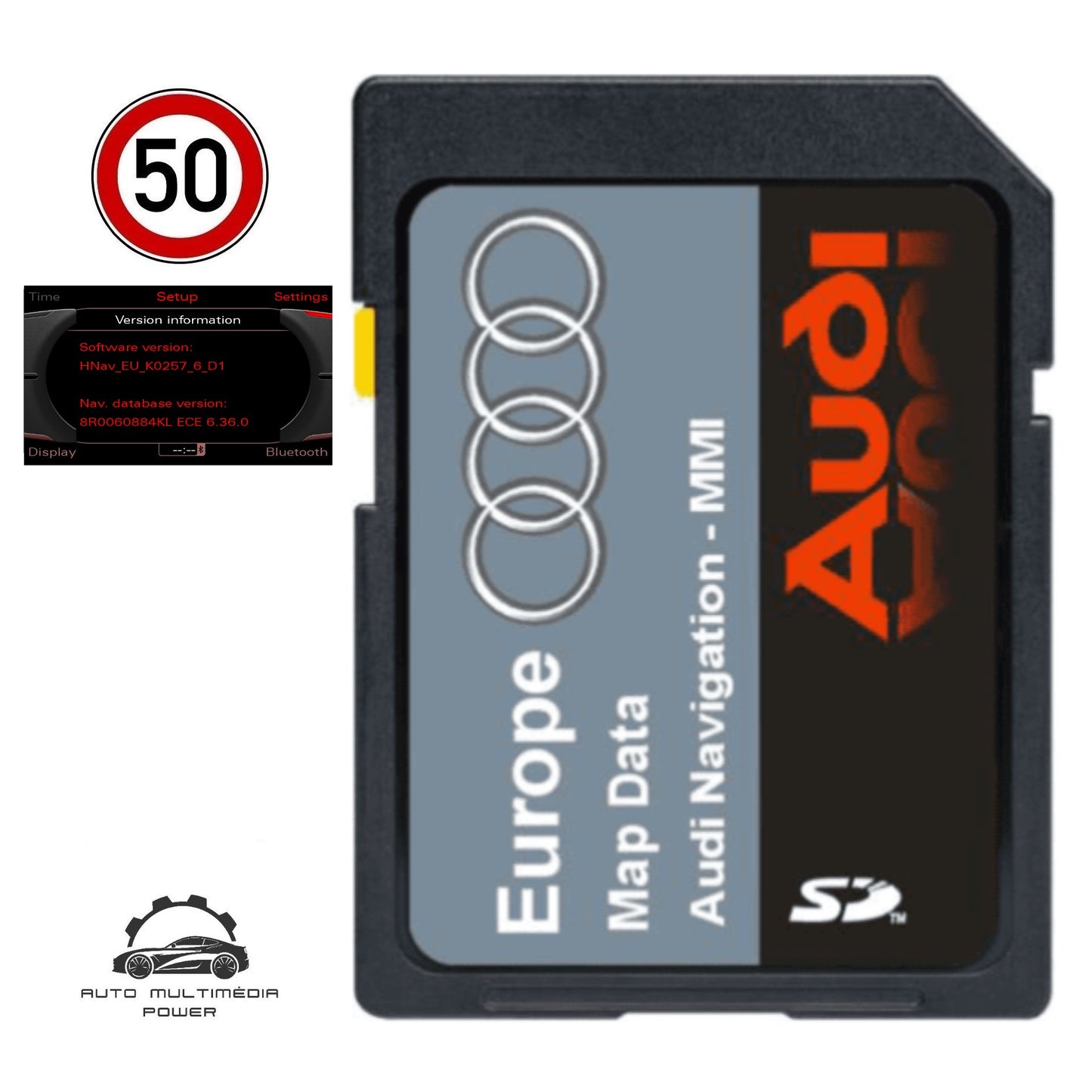 AUDI - Sistema MMI 3G HIGH HNAV - Atualização Software + Mapas GPS Nav 6.36.1 2024