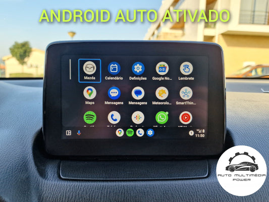 MAZDA - Sistema Skyactive Connect - Retrofit Porta USB - Ativação de Apple CarPlay & Google Android Auto