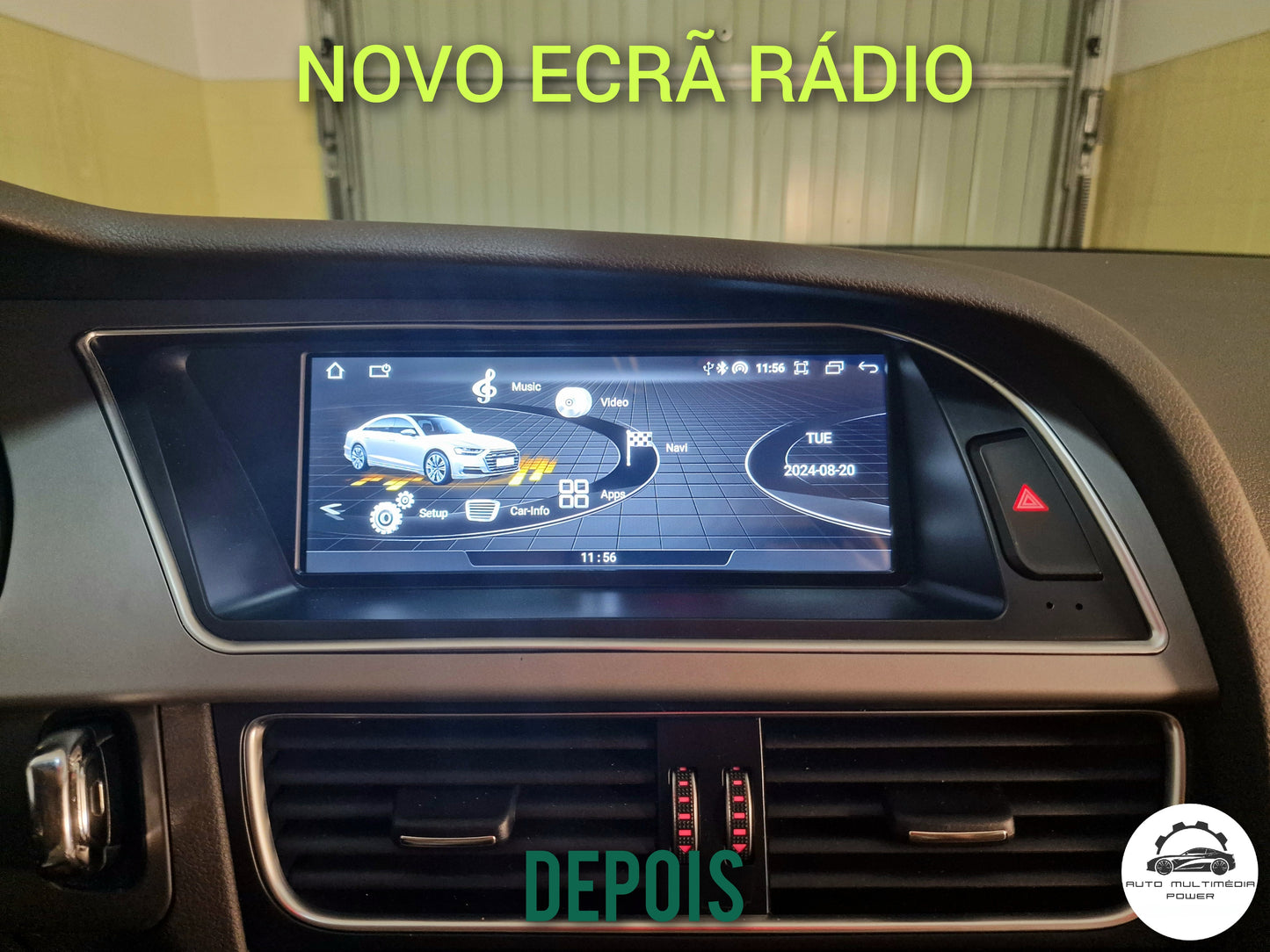 AUDI - A4 A5 Q5 Q7 - MMI 3G / Concert / Symphony - Ecrã Touch Screen Android 14 - CarPlay & Android Auto Wireless