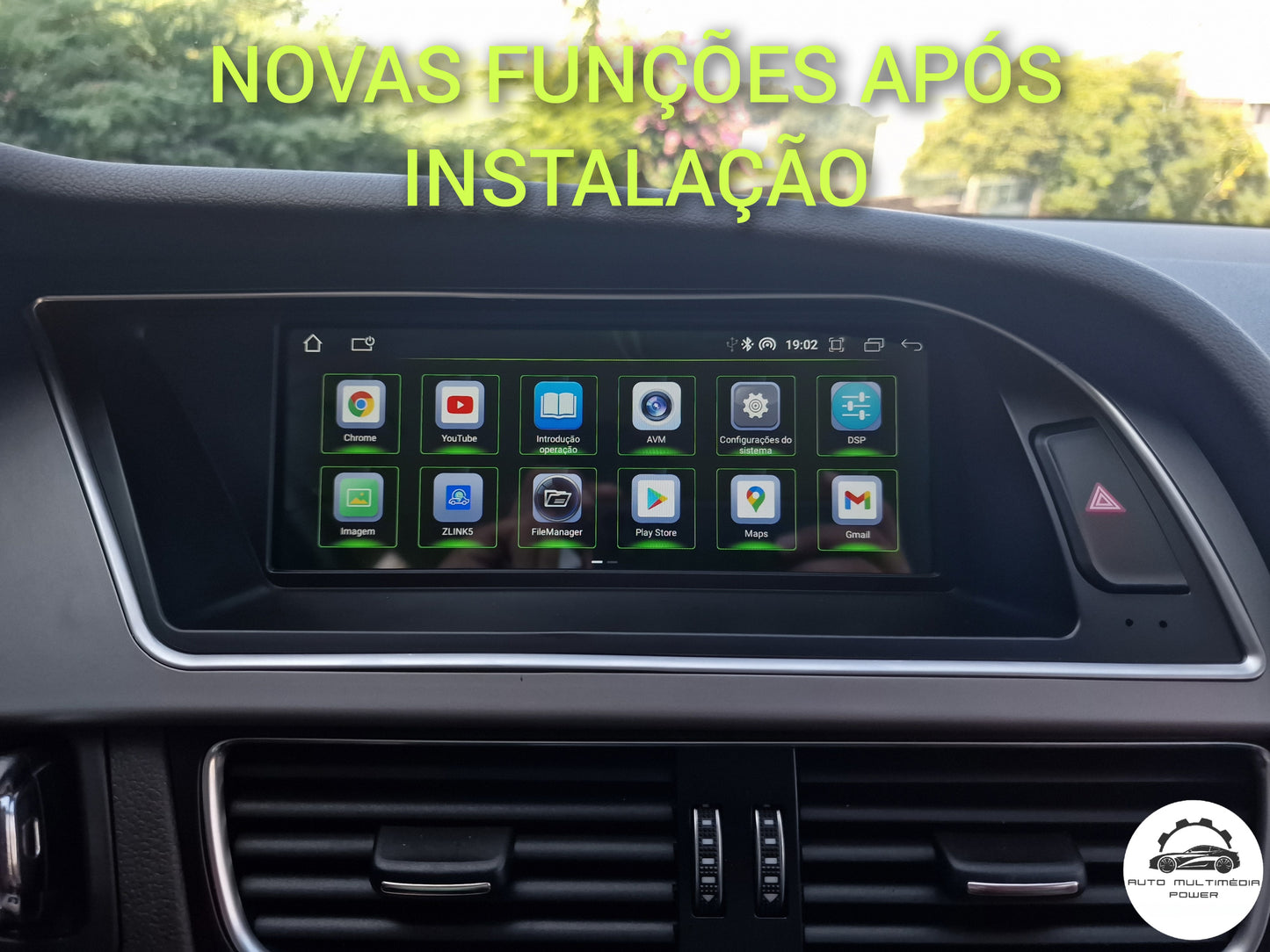 AUDI - A4 A5 Q5 Q7 - MMI 3G / Concert / Symphony - Ecrã Touch Screen Android 14 - CarPlay & Android Auto Wireless