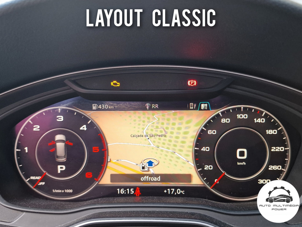 AUDI - Sistema MIB 2 - Ativação do Layout Sport FPK1 (Sport Display) S & RS Virtual Cockpit