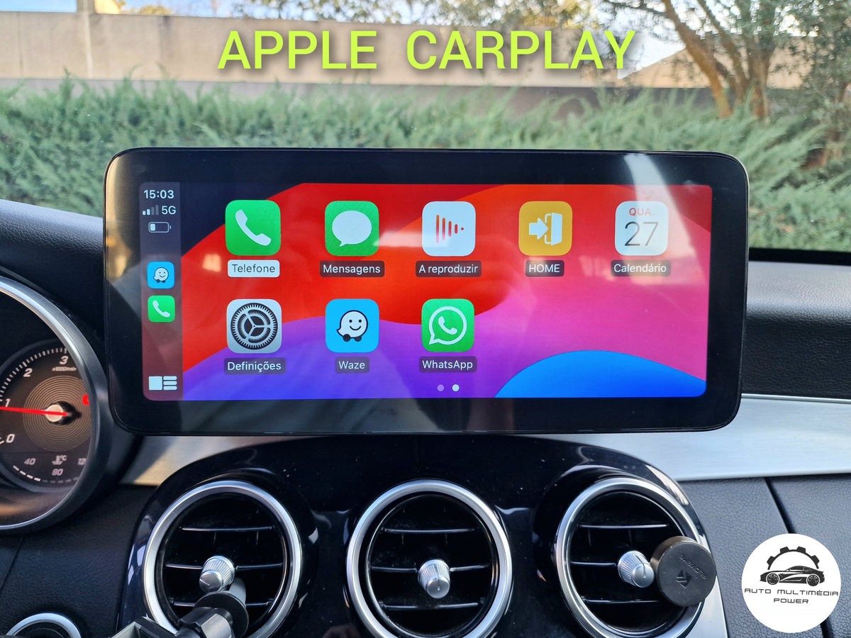MERCEDES-BENZ - Classe C / GLC / V - Ecrã Touch Screen Android 15 - Apple CarPlay & Google Android Auto Wireless
