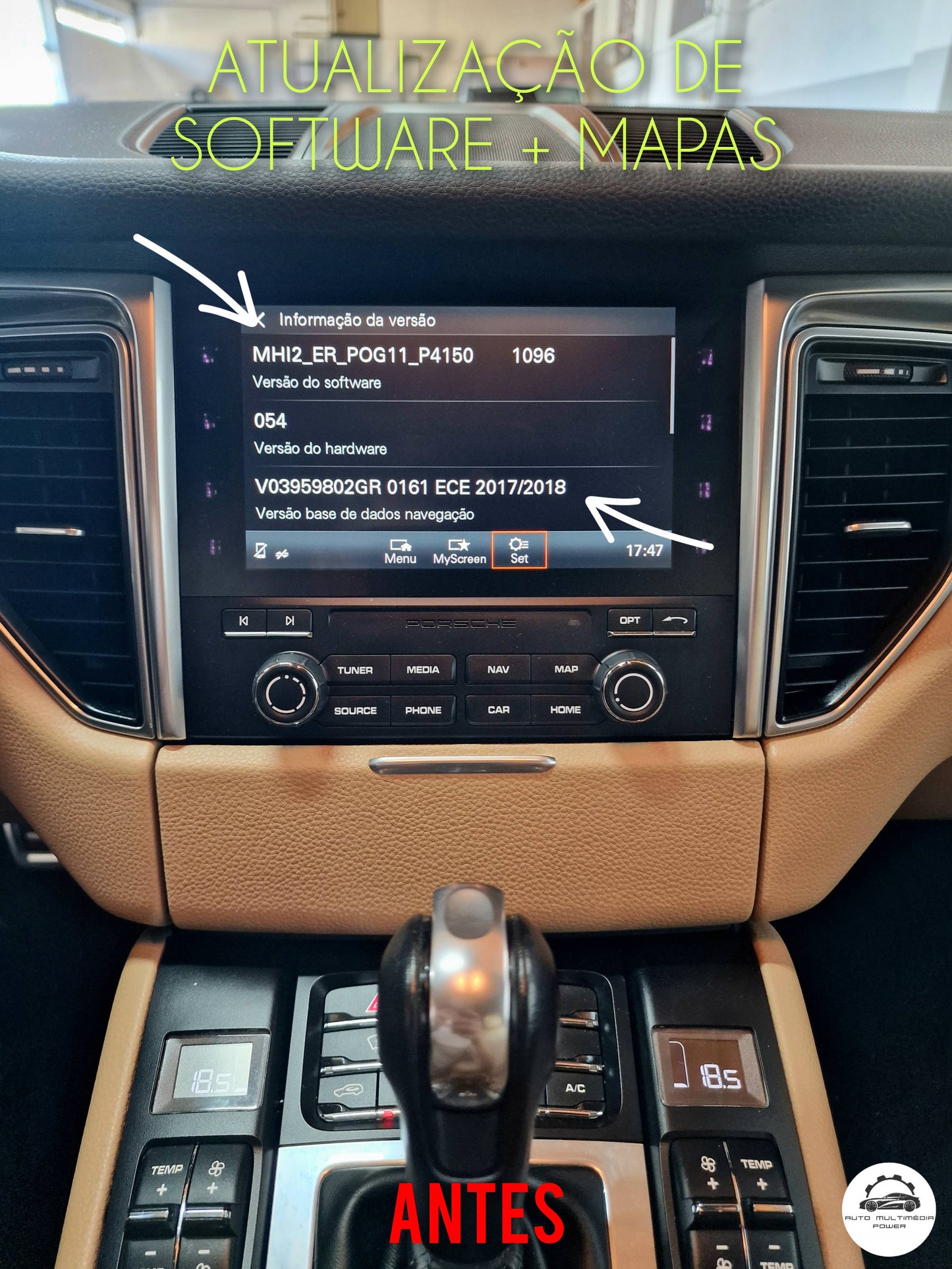 PORSCHE - Sistema MIB 2 MHI2 PCM 4 / 4.1 - Atualização Software + Mapas GPS Nav v2025