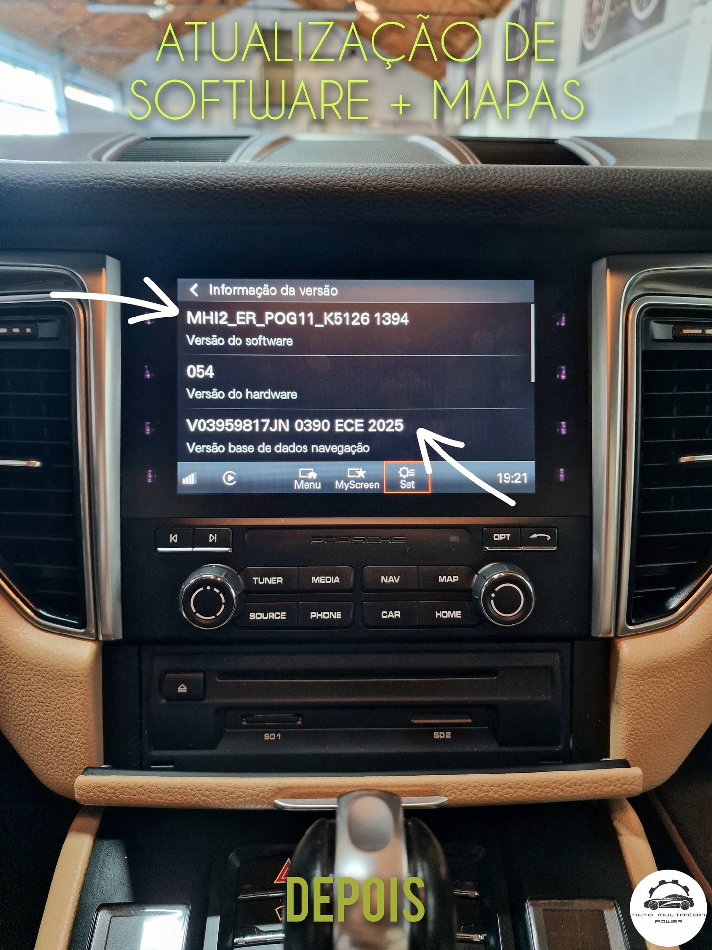 PORSCHE - Sistema MIB 2 MHI2 PCM 4 / 4.1 - Atualização Software + Mapas GPS Nav v2025