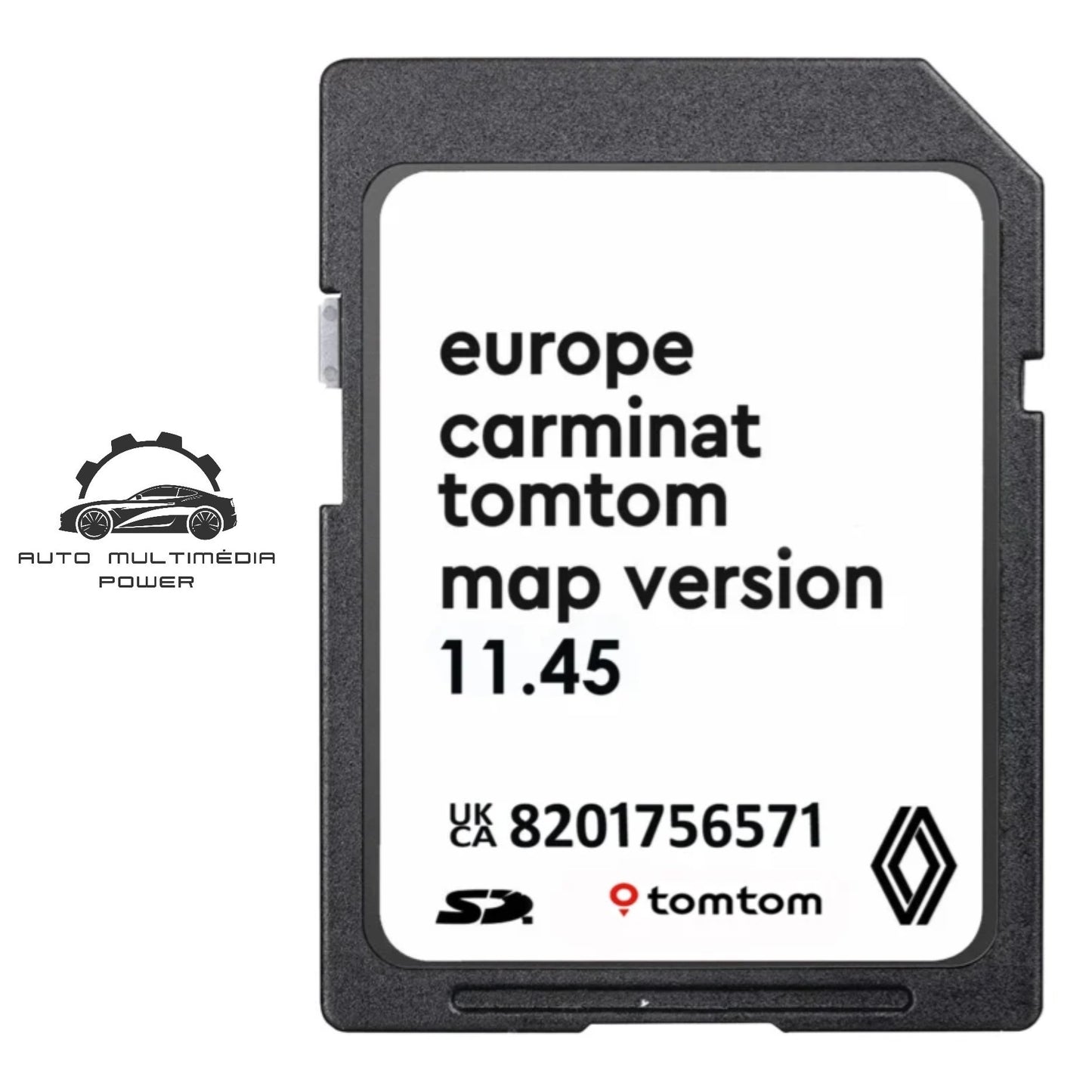 RENAULT - Sistema TomTom Old Carminat - Cartão SD Atualização Mapas GPS Nav v11.45 2025