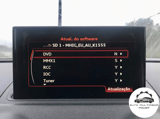 AUDI - Sistema MMI MIB1 High MHIG - Cartão SD Atualização Software + Mapas GPS Nav v2026
