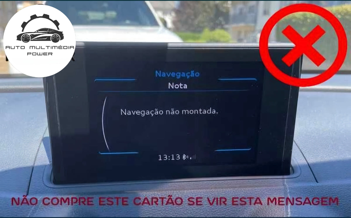 AUDI - Sistema MMI MIB-HS (MIB 2 Low) - Cartão SD Atualização Software + Mapas GPS Nav 2026