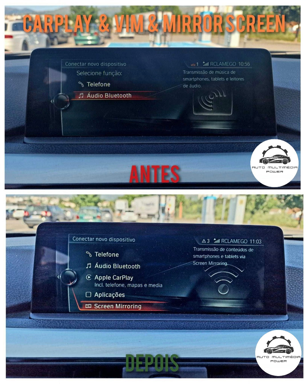 BMW - Conversão Sistema NBT EVO ID4 para ID6 - Atualização Firmware + Ativação CarPlay Full Screen + VIM