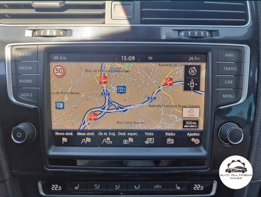 VOLKSWAGEN VW - Sistema Discovery Media PRO MIB1 / MIB2 - Cartão SD DV Atualização Mapas GPS Nav v26 2027