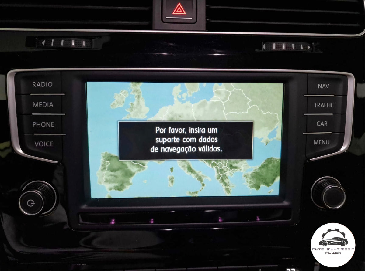 VOLKSWAGEN VW - Sistema Discover Media Gen 2 - Cartão SD AS Atualização Mapas GPS Nav v24 2027