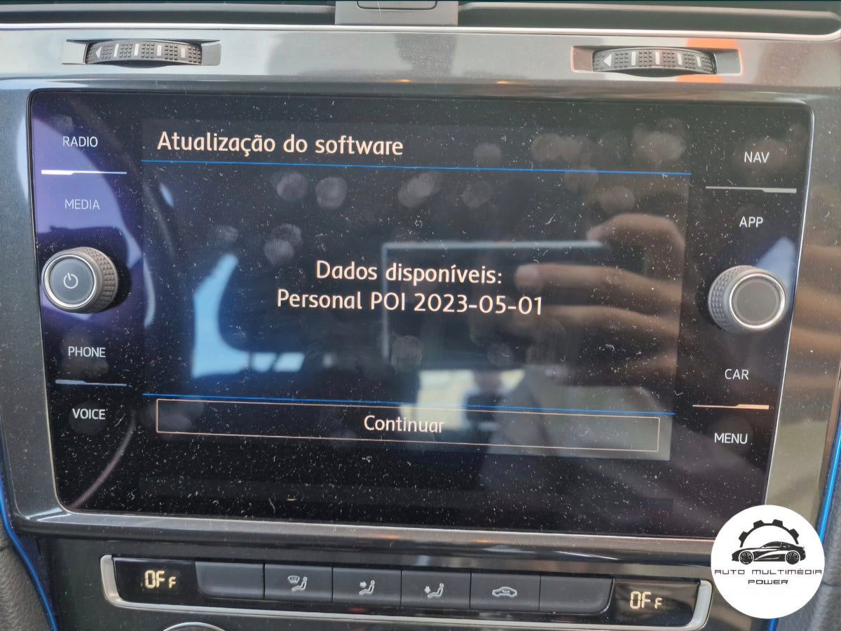 VOLKSWAGEN VW - Sistema Discover Media Gen 2 - Cartão SD AS Atualização Mapas GPS Nav v24 2027