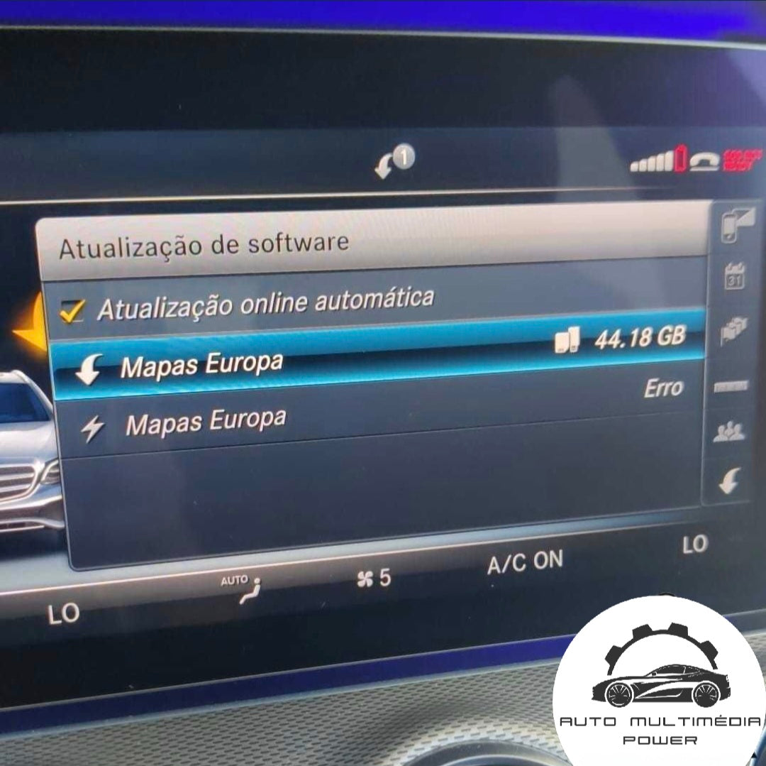 MERCEDES-BENZ - Sistema NTG 5.5 COMAND - Atualização GPS Nav - Mapas + PIN v2025