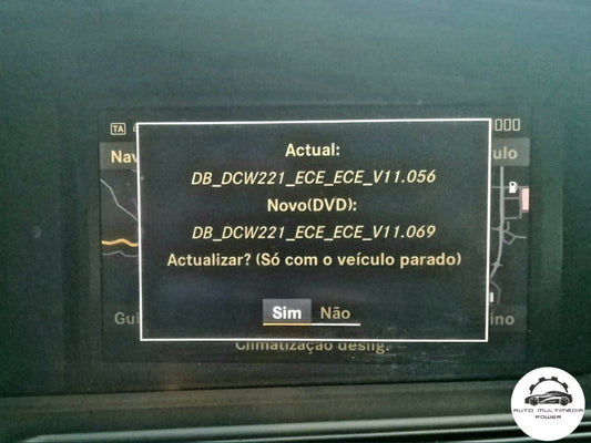 MERCEDES-BENZ - Sistema NTG 3 COMAND - DVD Atualização Mapas GPS Nav v17 2019
