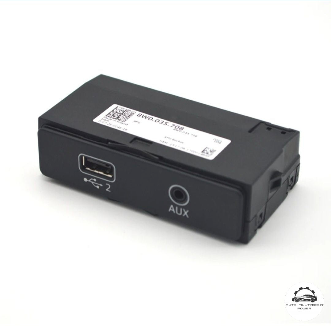 AUDI - Porta USB 8W0.035.708 Carregamento & Dados - A4 S4 A5 S5 Q5