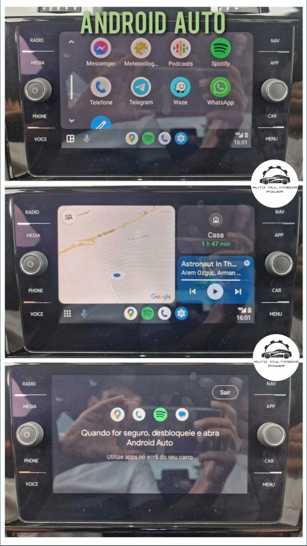 VOLKSWAGEN VW - Sistema Discover Media Gen 2 - Ativação App-Connect CarPlay & Android Auto + Retrofit Porta USB