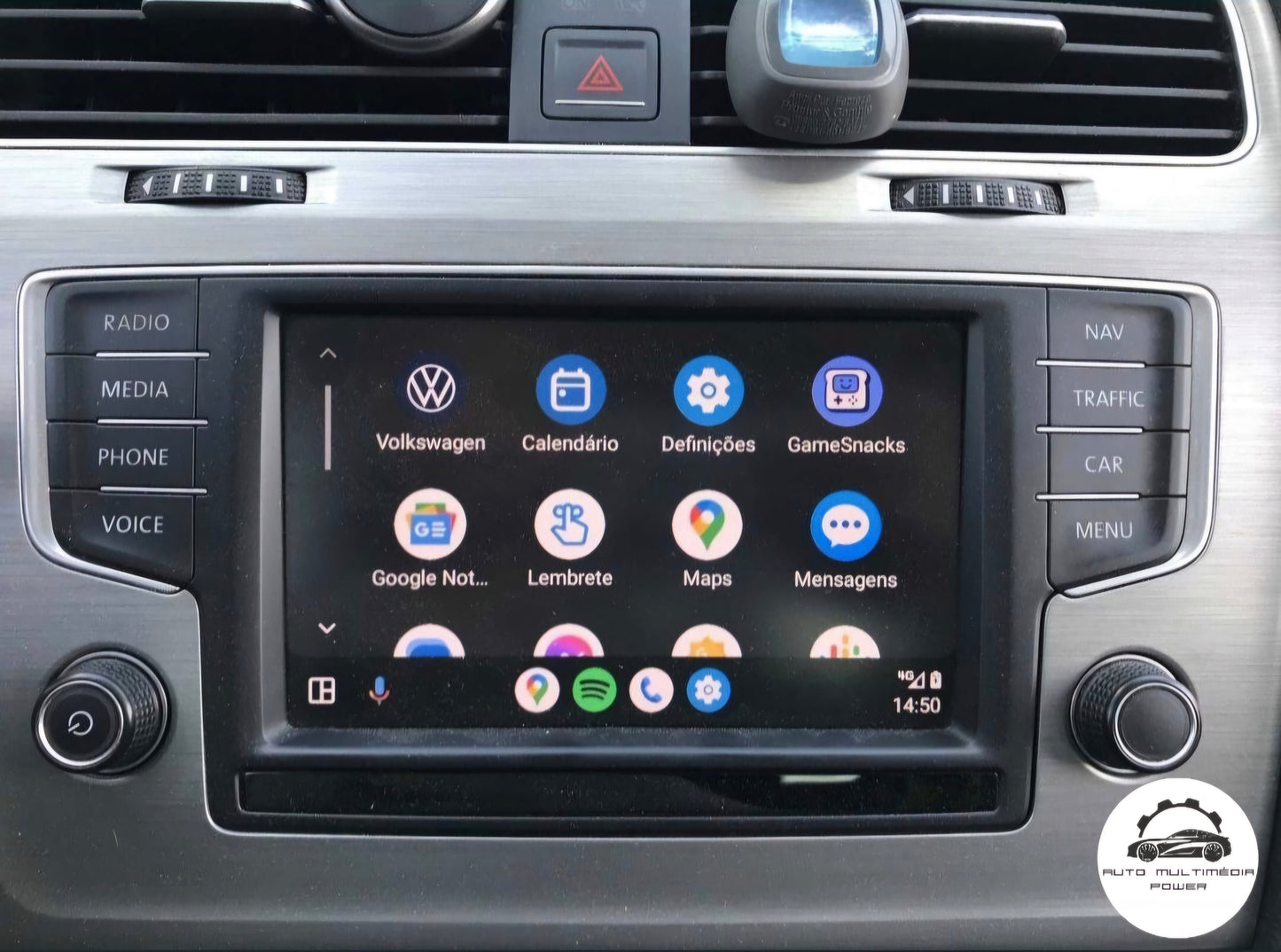 VOLKSWAGEN VW - Sistema Discover Media Gen 2 - Ativação App-Connect CarPlay & Android Auto + Retrofit Porta USB