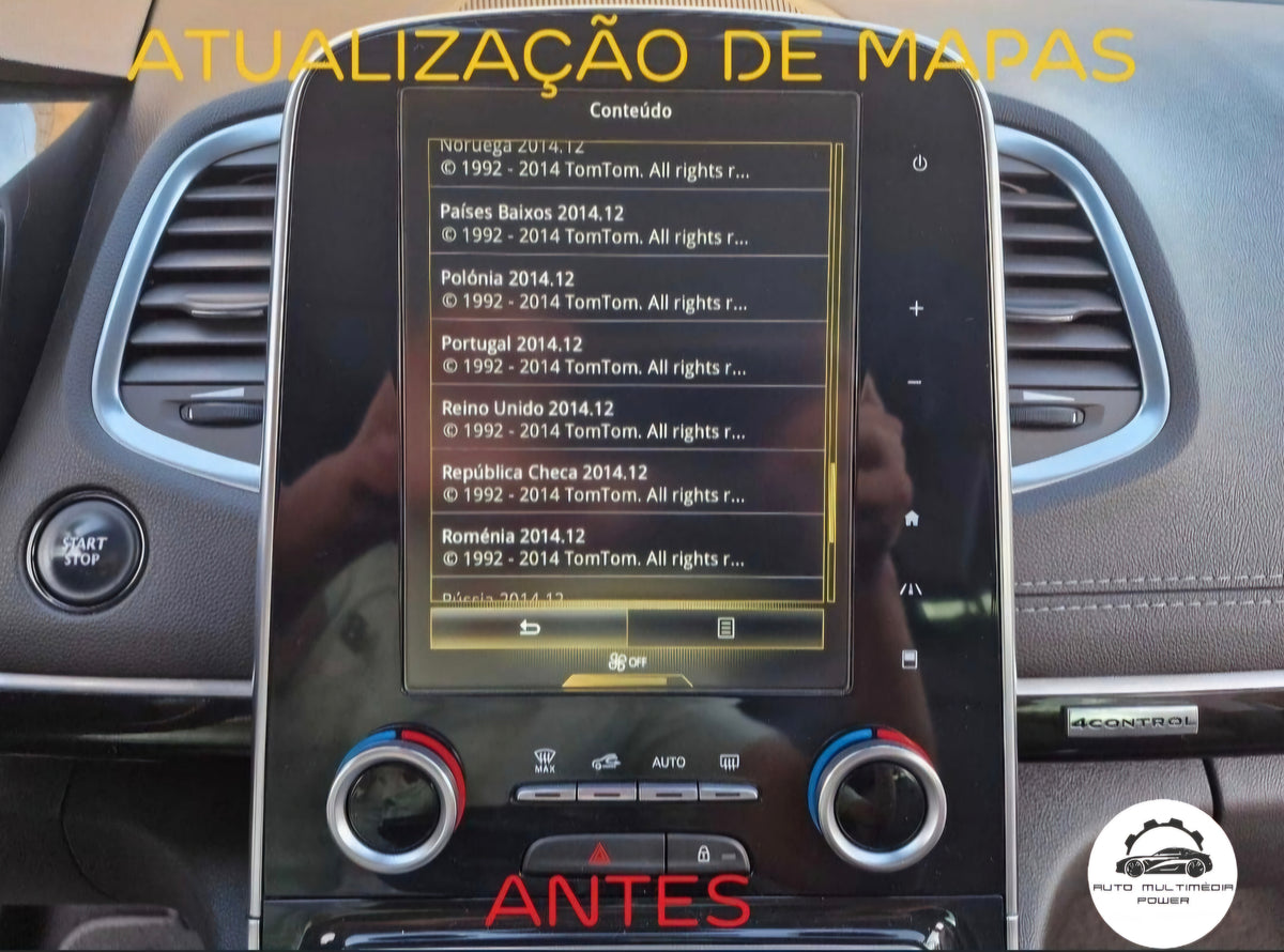 RENAULT - Sistema R-LINK 2 - Ativação Apple CarPlay & Google Android Auto & VIM