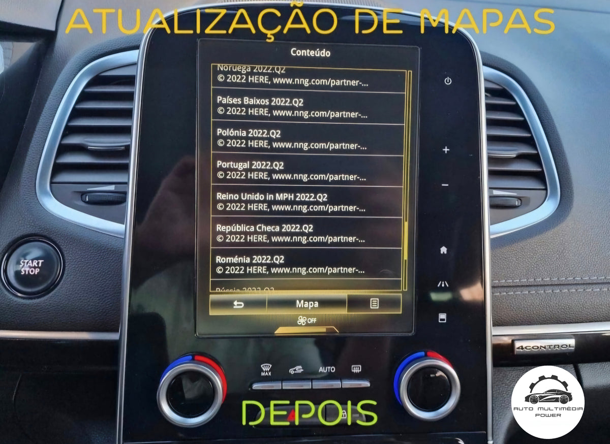 RENAULT - Sistema R-LINK 2 - Ativação Apple CarPlay & Google Android Auto & VIM