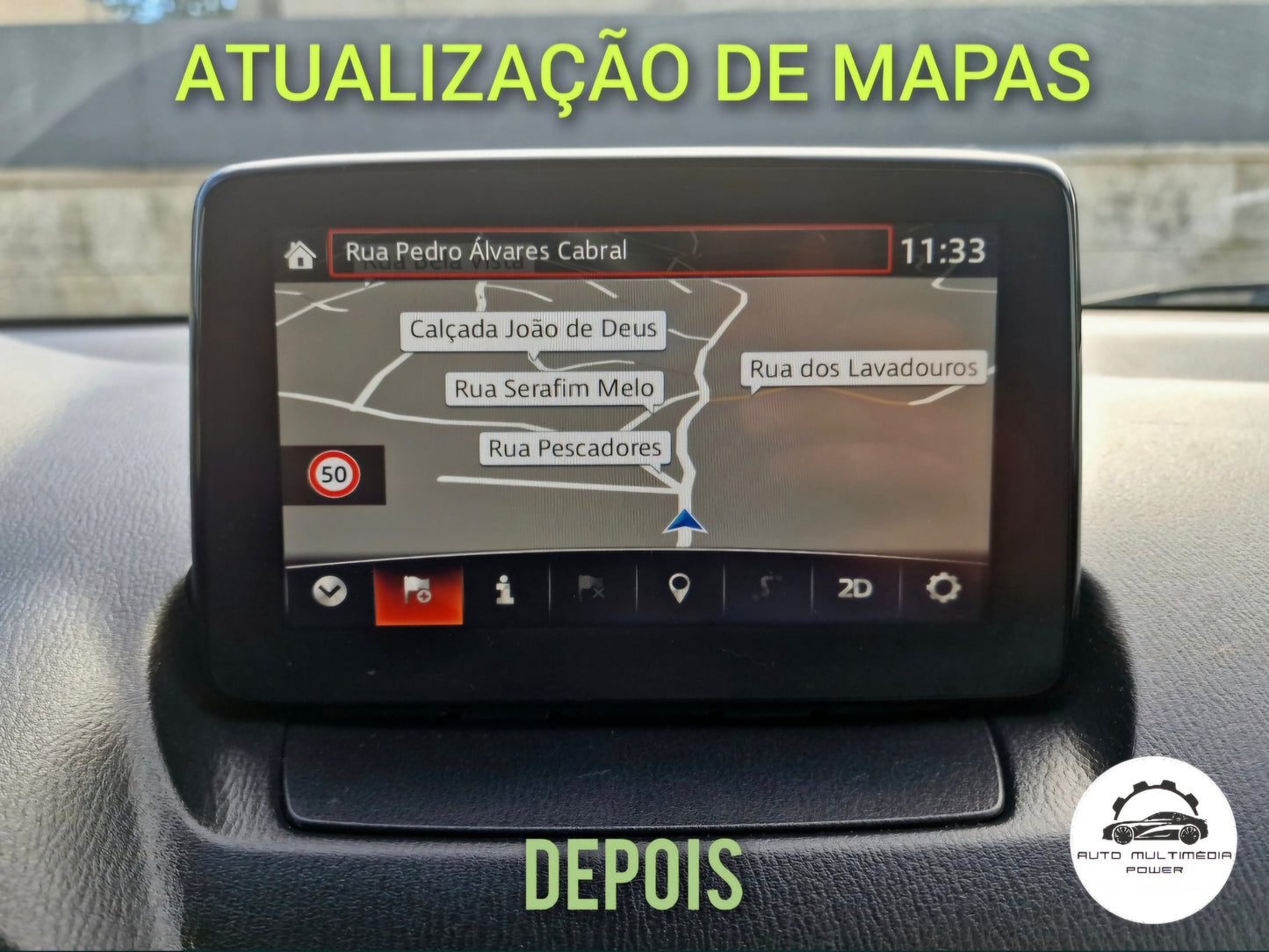 MAZDA - Sistema Skyactive Connect - Cartão SD Atualização Mapas GPS Nav v2026