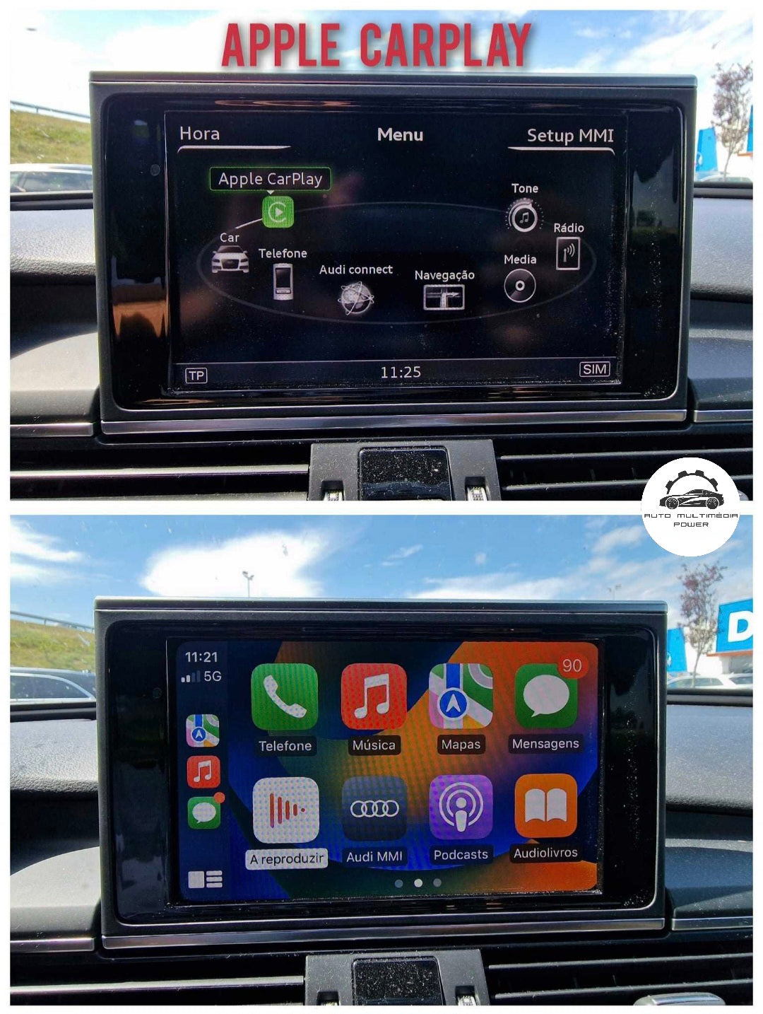 AUDI - Sistema MIB 2 (MHI2) - Ativação ORIGINAL Audi SmartPhone - Android Auto & CarPlay & Mirror Link