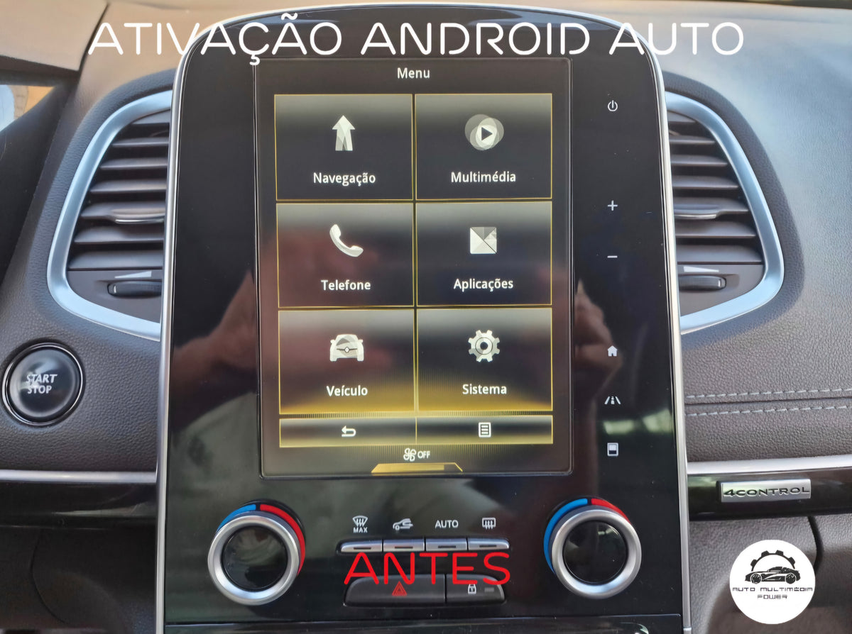 RENAULT - Sistema R-LINK 2 - Ativação Apple CarPlay & Google Android Auto & VIM