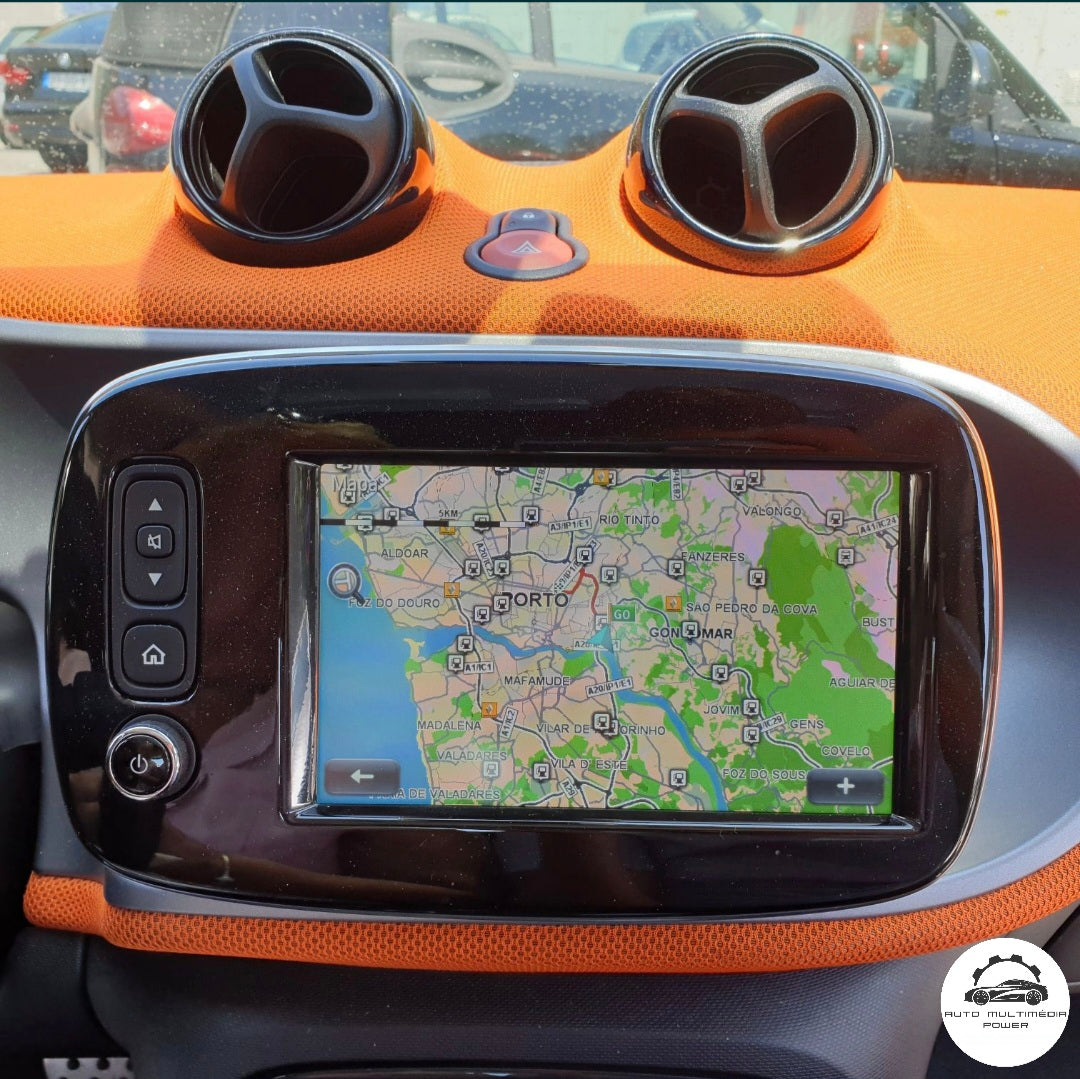 SMART - Sistema Cool & Media P26 Modelo 453 - Cartão SD Atualização Mapas GPS Nav 2025
