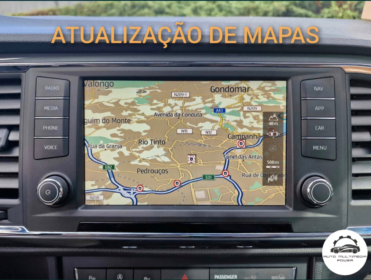 SEAT - Sistema Discover Media 2 MST2 - Cartão SD AS Atualização Mapas GPS Nav v24 2027