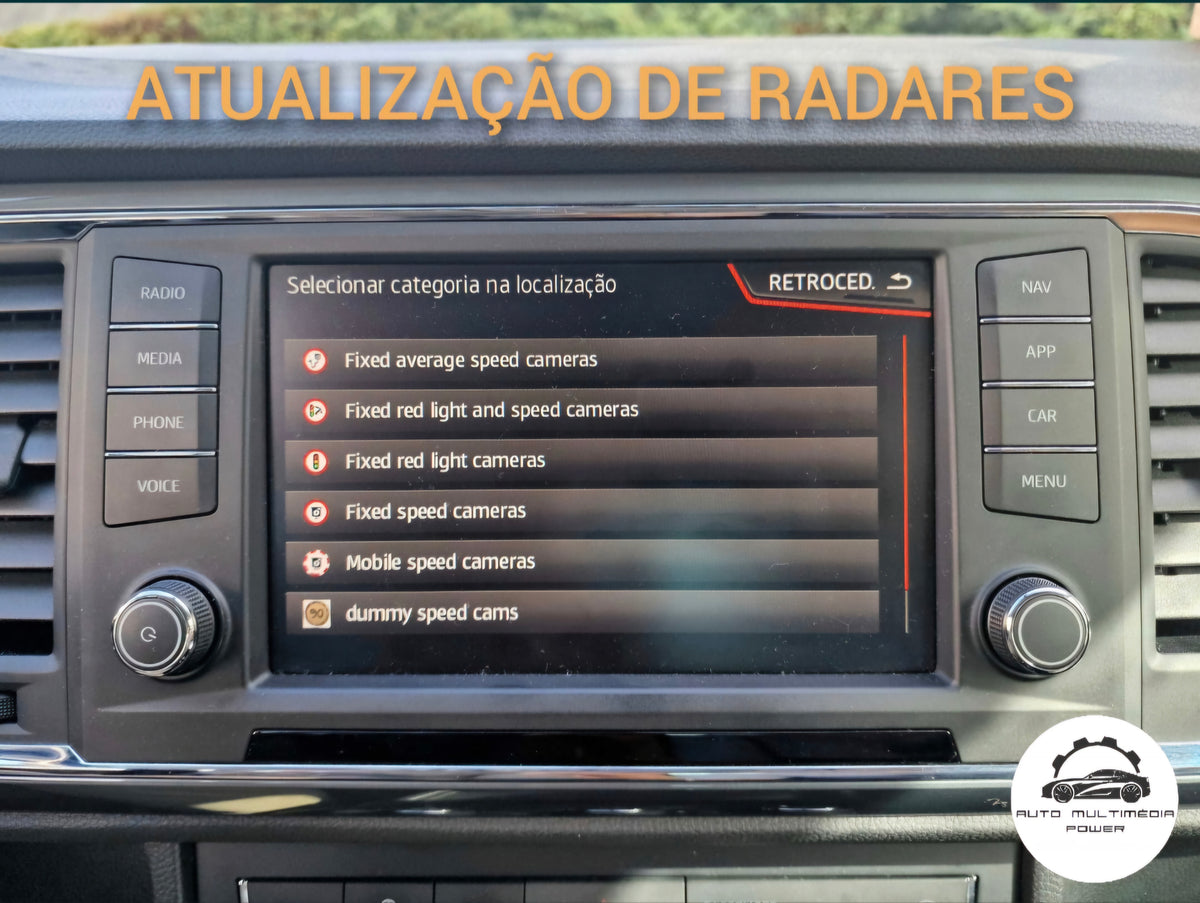SEAT - Sistema Discover Media 2 MST2 - Cartão SD AS Atualização Mapas GPS Nav v24 2027