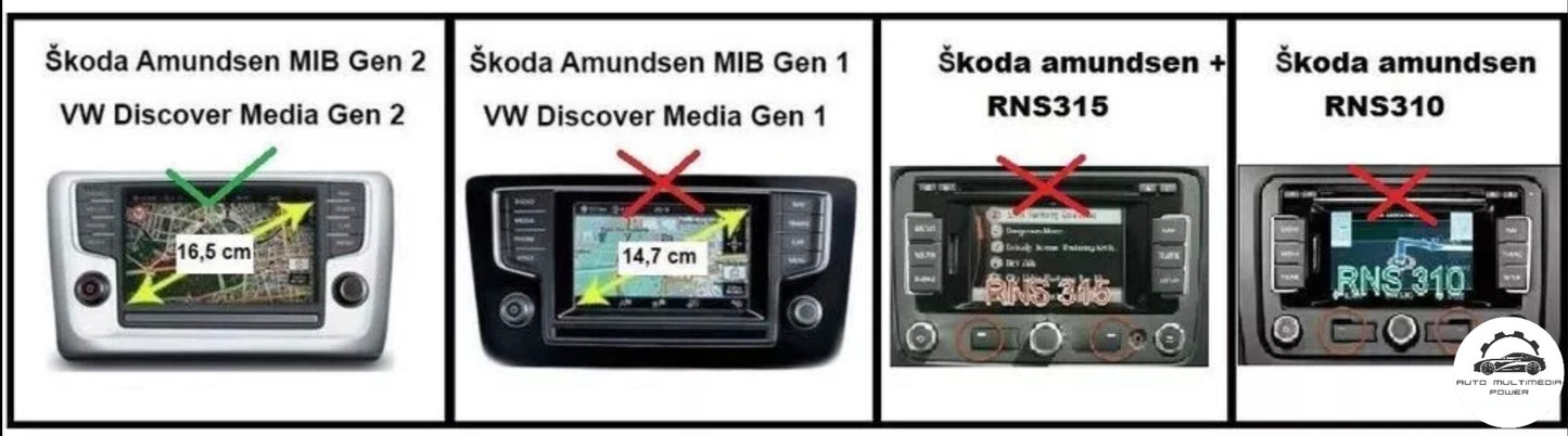 SKODA - Sistema Amundsen 2 GEN 2 - Cartão SD AS Atualização Mapas GPS Nav v21 2026