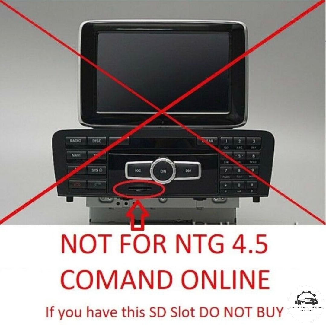 MERCEDES-BENZ - Sistema NTG4-212 COMAND - DVD Atualização Mapas GPS Nav v12 2018