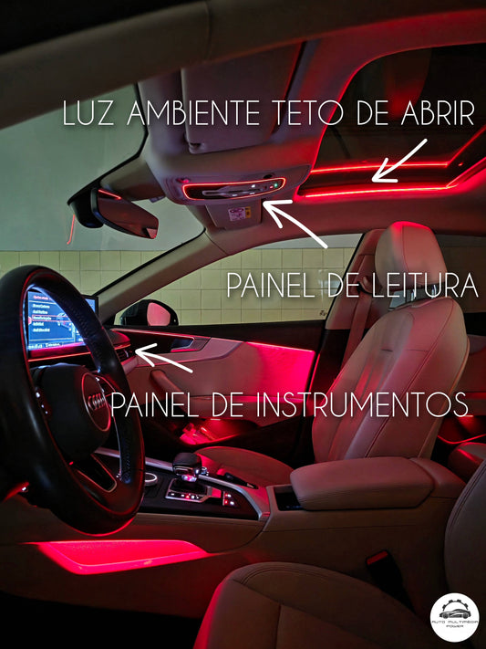 AUDI - A4 (B9) / A5 (F5) - Iluminação Ambiente / Ambient Lighting - Luz de Teto de Abrir