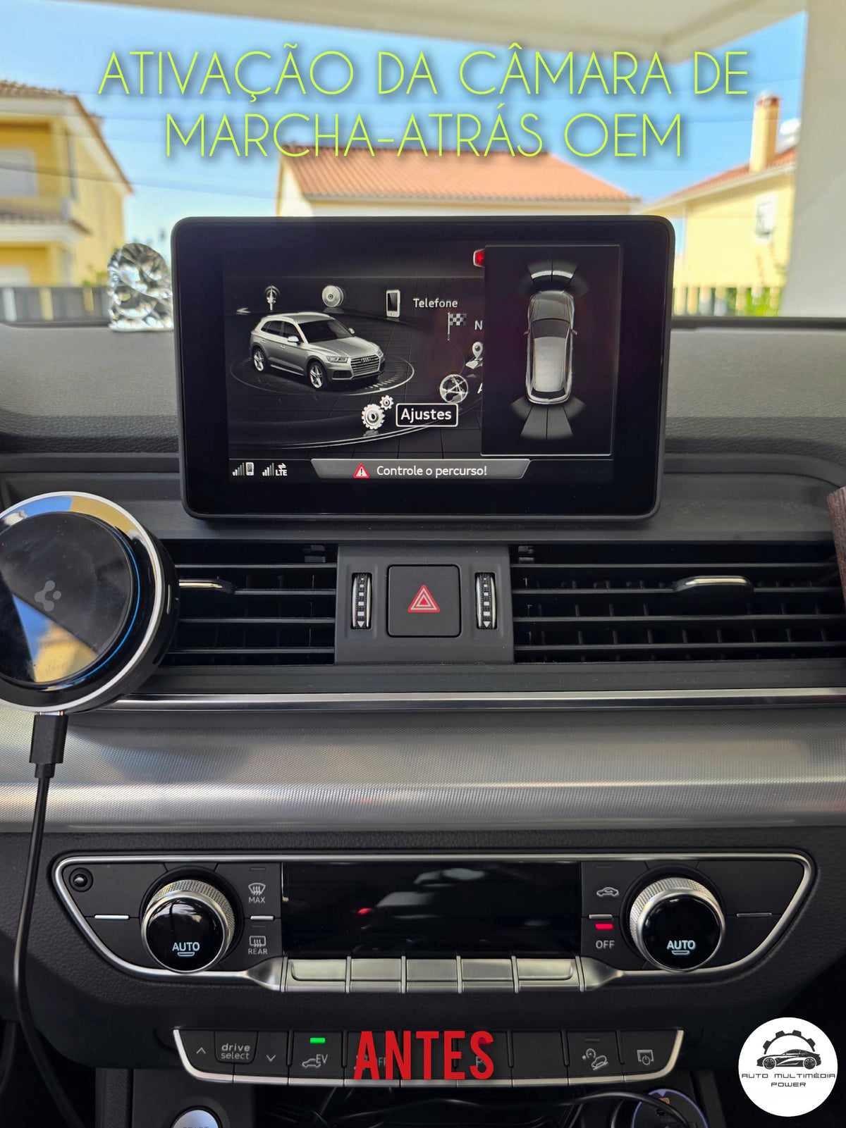 AUDI - Instalação Kit Câmara de Marcha-Atrás OEM / Genuína versão High Line