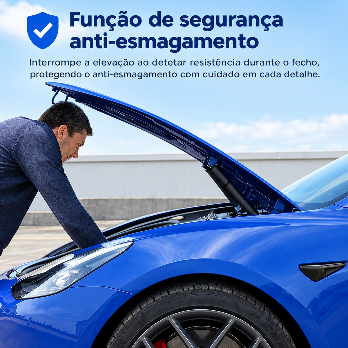 TESLA - Instalação Kit Porta-Bagagens (Frunk) Elétrico Automático - Model 3 / Y / X / S