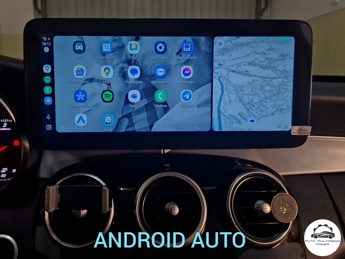 MERCEDES-BENZ - Classe C / GLC / V - Ecrã Touch Screen Android 15 - Apple CarPlay & Google Android Auto Wireless