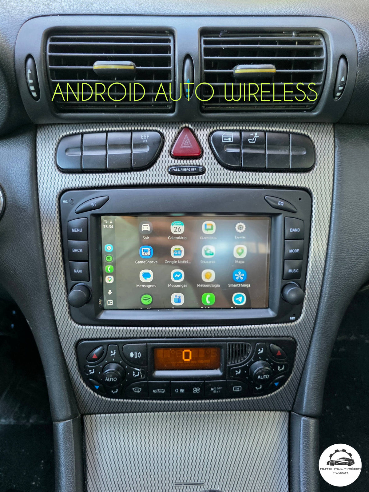 MERCEDES-BENZ - Classe A W168 / C W203 / G W463 / CLK W209 - Rádio Android - CarPlay & Android Auto Wireless