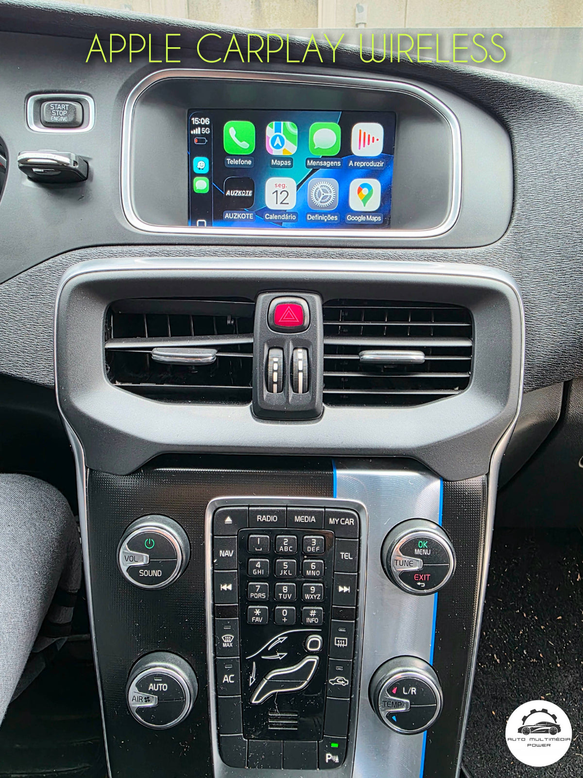 VOLVO - Sistema RTI Sensus Touch IAM 2.1 - Função Apple CarPlay & Google Android Auto Wireless