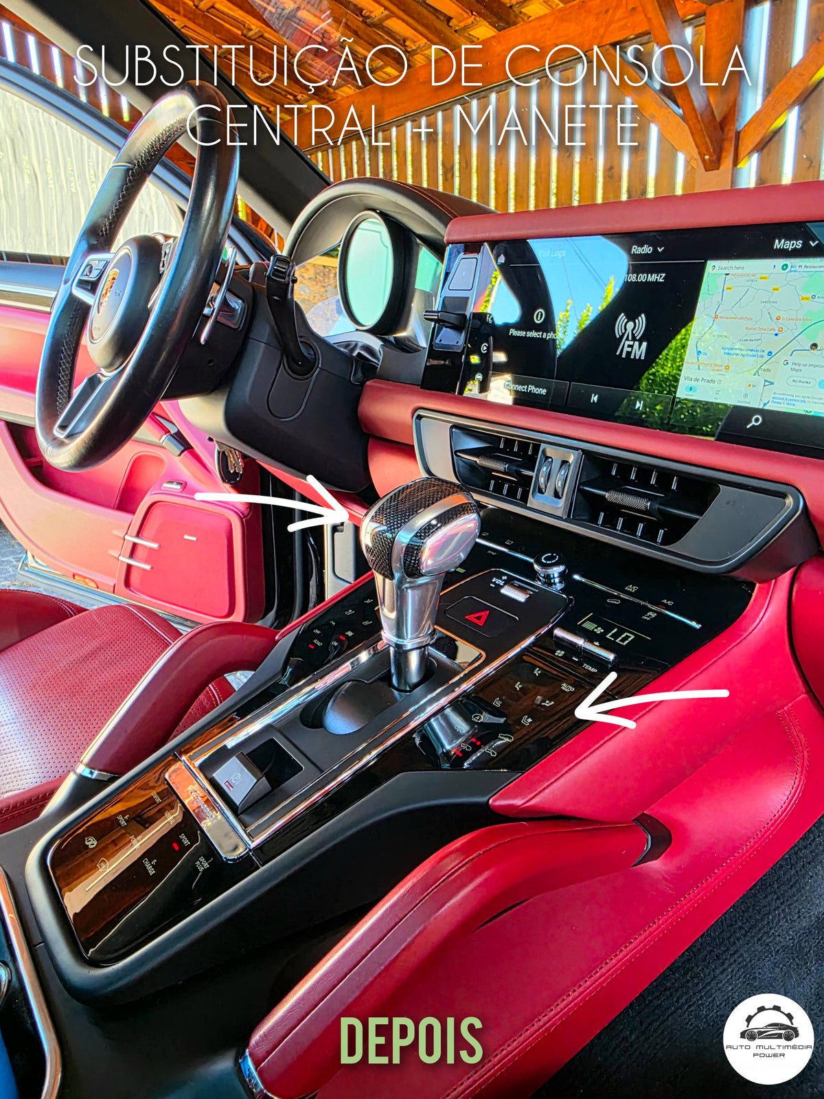 PORSCHE - CAYENNE - Instalação Consola Central Digital & Tátil