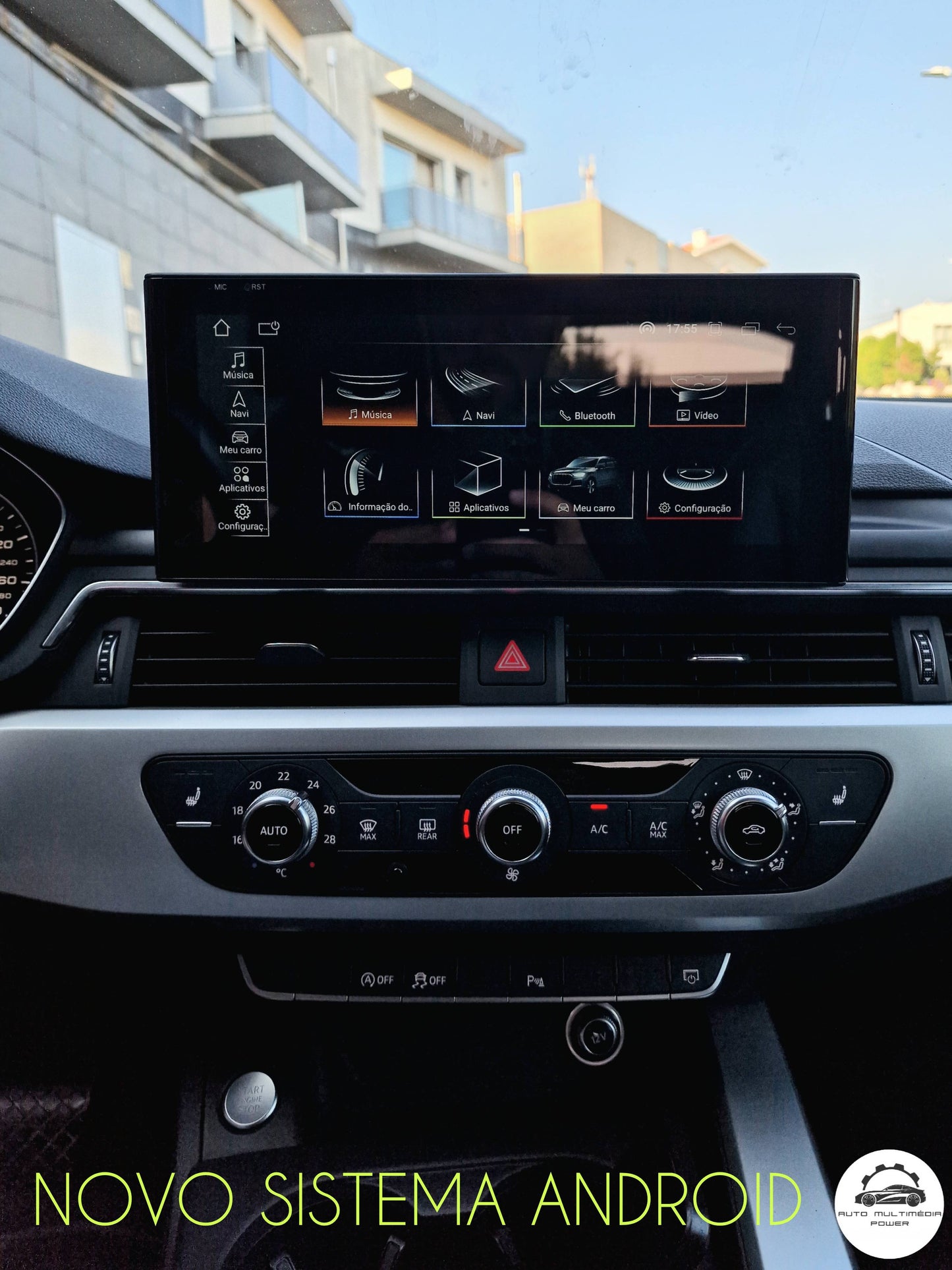 AUDI - A4 / A5 - MMI MIB 2 LOW (MHS2) & HIGH (MHI2) - Ecrã Touch Screen Android 14 - Apple CarPlay & Google Android Auto Wireless