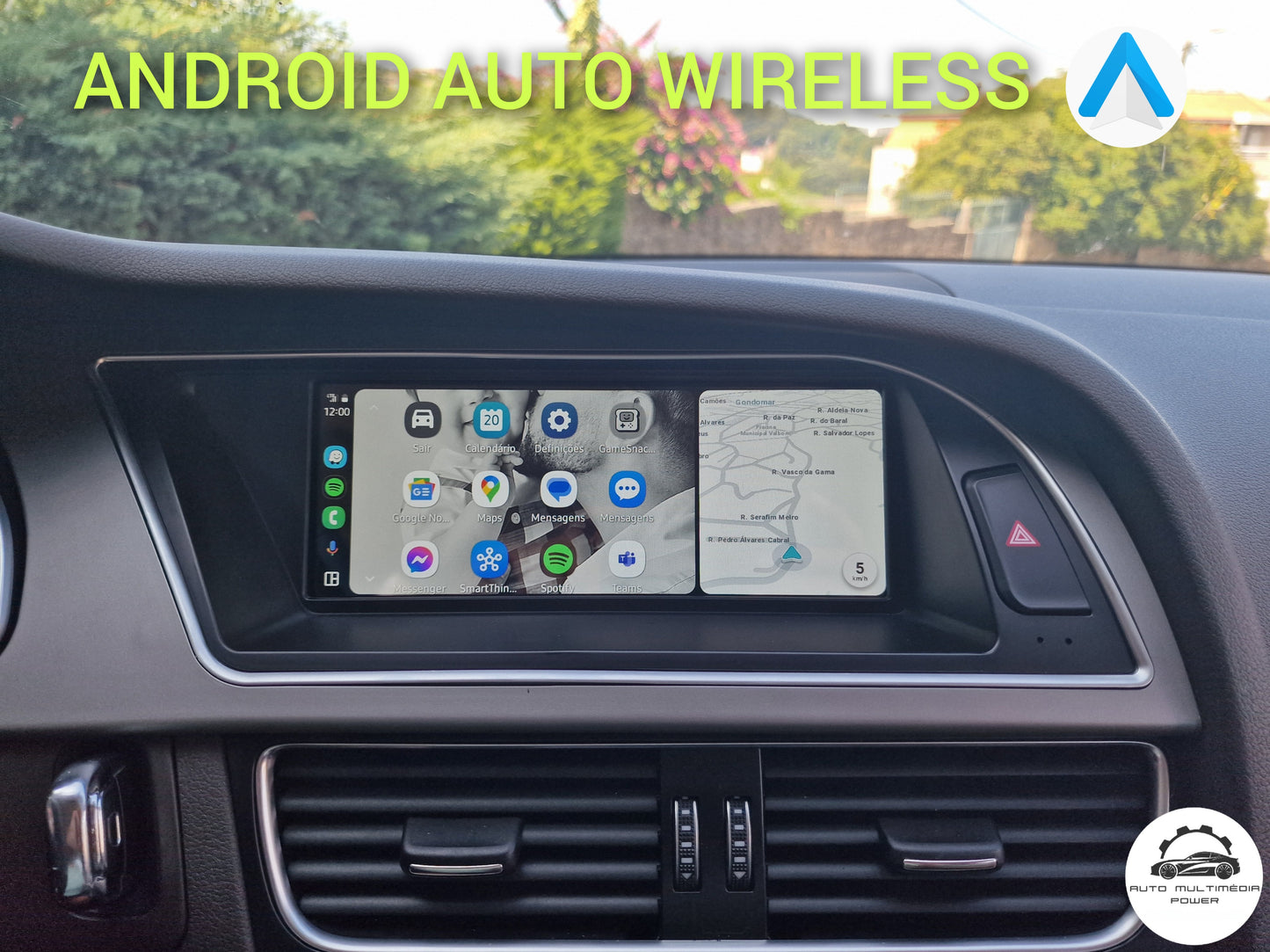 AUDI - A4 A5 Q5 Q7 - MMI 3G / Concert / Symphony - Ecrã Touch Screen Android 14 - CarPlay & Android Auto Wireless