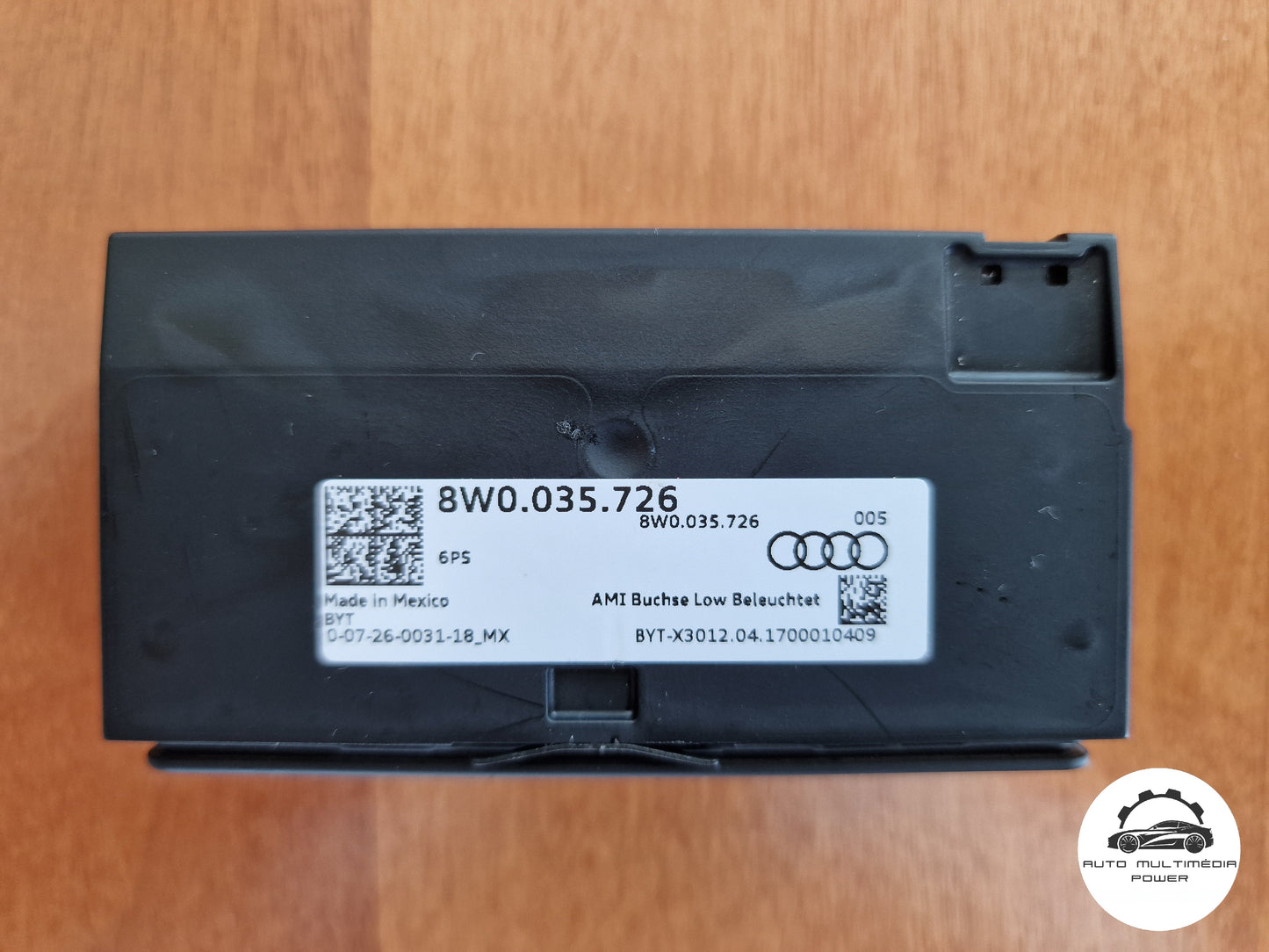 AUDI - Porta USB 8W0.035.726 Carregamento / Charge Only - A4 S4 A5 S5